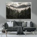 Moody Forest Wall Art – Framed Mountain Fog Canvas Artwork, by MyGreatCanvas | Canvas Wall Art Prints | Photo Prints & Wall Decor