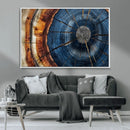 Framed Abstract Tree Ring Wall Art Print Natural Rustic Wood by MyGreatCanvas | Canvas Wall Art Prints | Photo Prints & Wall Decor
