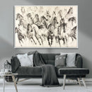 Abstract Horse Wall Art Canvas Print – Framed Horse Sketch by MyGreatCanvas | Canvas Wall Art Prints | Photo Prints & Wall Decor