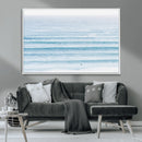 Ocean Wave Surfer Wall Art – Framed Minimal Seascape Canvas by MyGreatCanvas | Canvas Wall Art Prints | Photo Prints & Wall Decor