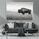 Bison Wall Art Canvas Print – Framed Rustic Wildlife Scene by MyGreatCanvas | Canvas Wall Art Prints | Photo Prints & Wall Decor