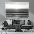 Monochrome Ocean Wall Art Canvas Print – Framed Moody Ocean by MyGreatCanvas | Canvas Wall Art Prints | Photo Prints & Wall Decor