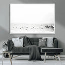 Monochrome Swimming Wall Art Canvas Print – Framed Ocean by MyGreatCanvas | Canvas Wall Art Prints | Photo Prints & Wall Decor