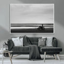 Motorcycle Beach Wall Art Canvas Print – Framed Vintage by MyGreatCanvas | Canvas Wall Art Prints | Photo Prints & Wall Decor