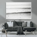 Black White Ocean Wall Art Canvas Print – Framed Coastal by MyGreatCanvas | Canvas Wall Art Prints | Photo Prints & Wall Decor