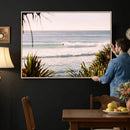 Ocean Surfer Wall Art Canvas Print – Framed Coastal Surf Art by MyGreatCanvas | Canvas Wall Art Prints | Photo Prints & Wall Decor
