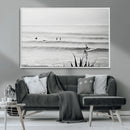 Surfer Silhouette Wall Art Canvas Print – Framed Calm Ocean by MyGreatCanvas | Canvas Wall Art Prints | Photo Prints & Wall Decor
