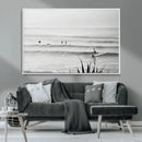 Surfer Silhouette Wall Art – Framed Calm Ocean Canvas by MyGreatCanvas | Canvas Wall Art Prints | Photo Prints & Wall Decor