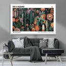 Modern Japanese Wall Art Canvas Print – Framed Abstract