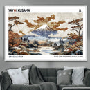 Modern Japanese Wall Art Canvas Print – Framed Abstract