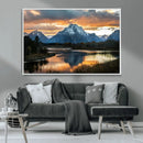 Mountain Sunset Wall Art Canvas Print – Framed Alpine by MyGreatCanvas | Canvas Wall Art Prints | Photo Prints & Wall Decor