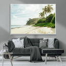 Relaxing Beach Wall Art Canvas Print – Framed Ocean View