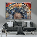 Tree Rings Wall Art Canvas Print – Framed Petrified Wood by MyGreatCanvas | Canvas Wall Art Prints | Photo Prints & Wall Decor