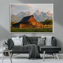 Rustic Barn Wall Art Canvas Print – Framed Grand Teton Park