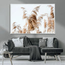 Pampas Grass Wall Art Canvas Print – Framed Neutral Tones