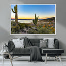 Saguaro Cactus Wall Art Canvas Print – Framed Desert Sunset by MyGreatCanvas | Canvas Wall Art Prints | Photo Prints & Wall Decor