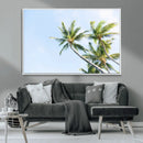 Palm Trees Wall Art Canvas Print – Framed Tropical Coastal