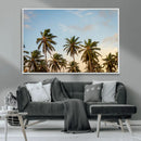 Palm Trees Wall Art Canvas Print – Framed Tropical Vibes