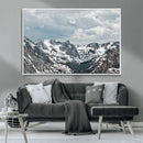 Snowy Peaks Wall Art Canvas Print – Alpine Wilderness