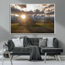 Snowy Peaks Wall Art Canvas Print – Rustic Mountain by MyGreatCanvas | Canvas Wall Art Prints | Photo Prints & Wall Decor
