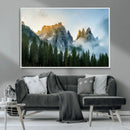 Wilderness Wall Art Canvas Print – Misty Forest Nature
