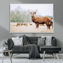 Rustic Deer Wall Art Canvas Print – Forest Woodland Stag