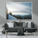 Snowy Mountains Wall Art Canvas Print – Framed Alpine by MyGreatCanvas | Canvas Wall Art Prints | Photo Prints & Wall Decor