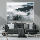 Foggy Forest Landscape Wall Art Canvas Print – Misty by MyGreatCanvas | Canvas Wall Art Prints | Photo Prints & Wall Decor