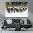 American Bison Herd Wall Art Canvas Print – Powerful Winter by MyGreatCanvas | Canvas Wall Art Prints | Photo Prints & Wall Decor