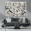 Wild Horse Stampede Wall Art Canvas Print – Monochrome by MyGreatCanvas | Canvas Wall Art Prints | Photo Prints & Wall Decor