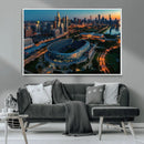 Chicago Bears Soldiers Field Wall Art Canvas Print – Framed