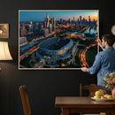 Chicago Bears Soldiers Field Wall Art Canvas Print – Framed