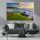 Coastal Golf Course Wall Art Canvas Print – Sunset with by MyGreatCanvas | Canvas Wall Art Prints | Photo Prints & Wall Decor