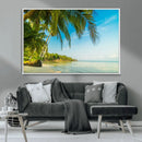 Peaceful Tropical Beach Wall Art Canvas Print – Palm Trees by MyGreatCanvas | Canvas Wall Art Prints | Photo Prints & Wall Decor