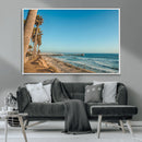 Scenic Beach Wall Art Canvas Print – Tall Palm Trees, Sandy by MyGreatCanvas | Canvas Wall Art Prints | Photo Prints & Wall Decor
