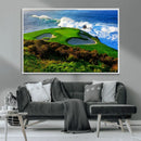 Coastal Golf Course Wall Art Canvas Print – Vibrant Green by MyGreatCanvas | Canvas Wall Art Prints | Photo Prints & Wall Decor