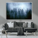 Foggy Pines Misty Forest Wall Art Print by MyGreatCanvas | Canvas Wall Art Prints | Photo Prints & Wall Decor