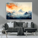 Warm Clouds Abstract Mountain Wall Art, Modern Landscape by MyGreatCanvas | Canvas Wall Art Prints | Photo Prints & Wall Decor