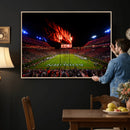Jordan-Hare Football Stadium Wall Art Canvas Print, Football