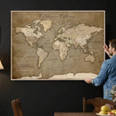 Custom Push Pin Map Canvas Print – Personalized Travel by MyGreatCanvas | Canvas Wall Art Prints | Photo Prints & Wall Decor