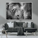 Wild Old Elephant Wall Art Canvas Print