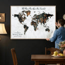 Personalized Push Pin World Map Canvas Print – Custom by MyGreatCanvas | Canvas Wall Art Prints | Photo Prints & Wall Decor