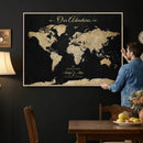 Personalized Push Pin World Map Canvas – Custom Framed by MyGreatCanvas | Canvas Wall Art Prints | Photo Prints & Wall Decor