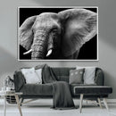Big Elephant Close Up Wall Art Canvas Print