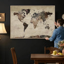 World Map Canvas Print – Detailed Map of the World Adventure by MyGreatCanvas | Canvas Wall Art Prints | Photo Prints & Wall Decor