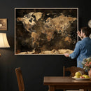 World Map Canvas Print, Modern Decorative Framed Map Artwork by MyGreatCanvas | Canvas Wall Art Prints | Photo Prints & Wall Decor