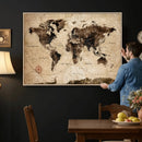 World Map Wall Art Canvas Print by MyGreatCanvas | Canvas Wall Art Prints | Photo Prints & Wall Decor