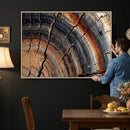 Abstract Tree Ring Wall Art Print – Natural Rustic Wood by MyGreatCanvas | Canvas Wall Art Prints | Photo Prints & Wall Decor