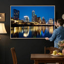 Austin Skyline Wall Art Canvas Print, Austin Downtown Night by MyGreatCanvas | Canvas Wall Art Prints | Photo Prints & Wall Decor