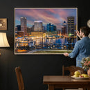 Baltimore Skyline Wall Art Canvas Print, Baltimore Downtown by MyGreatCanvas | Canvas Wall Art Prints | Photo Prints & Wall Decor